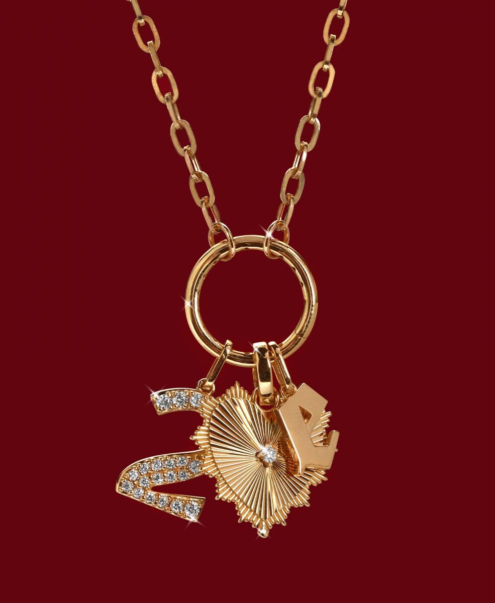 Argyle Deseni ile Charm Takı Kombinleri